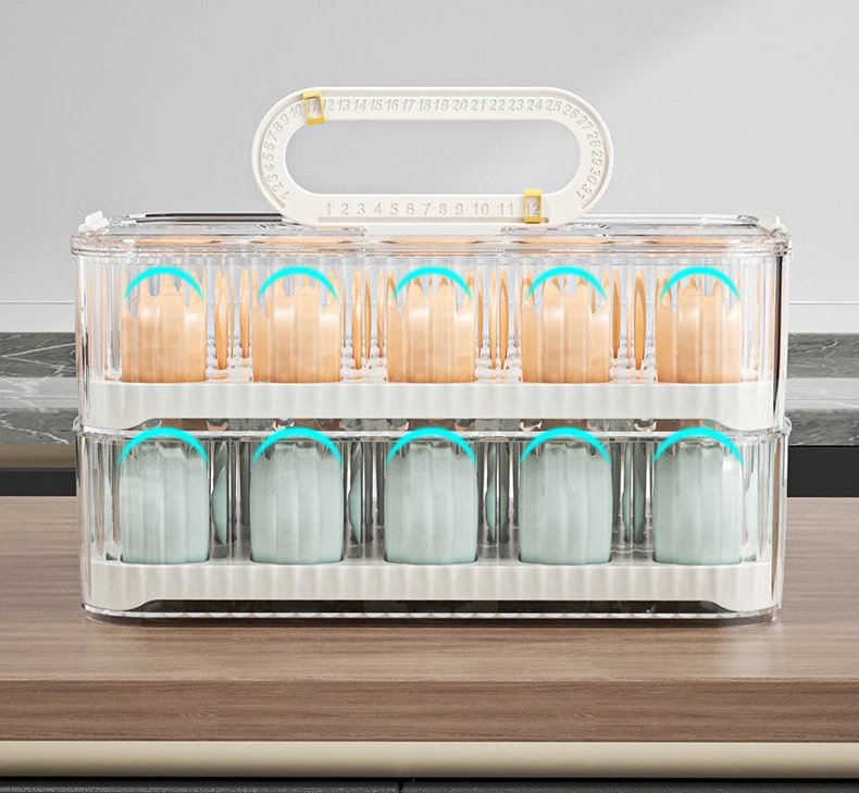 Fridge Organizer Refrigerator Stackable Egg Storage