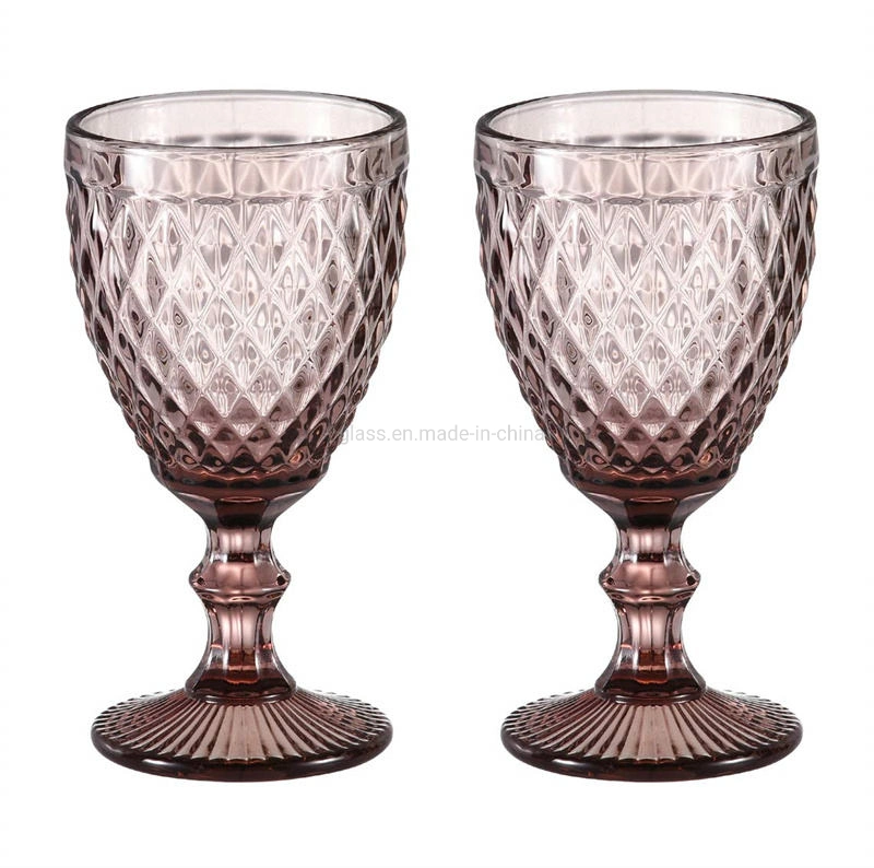 Creative Clear Colored Diamond Geometric Wedding Drinking Goblet Unique Design Water Juice Wine Stems Whisky Glass Shake Cups