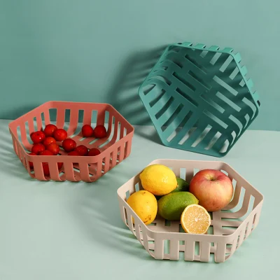 Cesto di frutta in plastica Cestino di scarico della cucina Piatto di frutta piatto di frutta per soggiorno in stile nordico vuoto